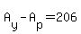 +A%5By%5D+-+A%5Bp%5D+=+206+