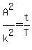 +A%5E2%2Fk%5E2+=+t%2FT+