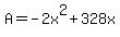 +A+=+-2x%5E2+%2B+328x+