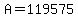 +A+=+119575+