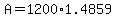 +A+=+1200%2A1.4859+