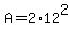 +A+=+2%2A12%5E2+
