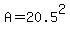 +A+=+20.5%5E2+