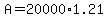 +A+=+20000%2A1.21+