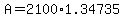 +A+=+2100%2A1.34735+