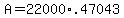 +A+=+22000%2A.47043+