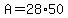 +A+=+28%2A50+