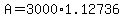 +A+=+3000%2A+1.12736+