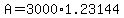 +A+=+3000%2A1.23144+