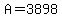 +A+=+3898+