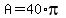 +A+=+40%2Api+