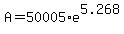 +A+=+50005%2Ae%5E5.268+