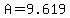+A+=+9.619+