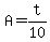 +A+=+t%2F10+