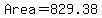 +Area+=+829.38+