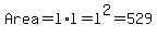 +Area+=+l%2Al+=+l%5E2=529+