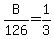 +B%2F126+=+1%2F3+