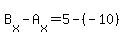 +B%5Bx%5D+-+A%5Bx%5D+=+5+-%28-10%29+