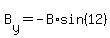 +B%5By%5D+=+-B%2Asin%2812%29+