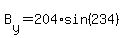 +B%5By%5D+=+204%2Asin%28+234%29+
