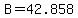 +B+=+42.858+
