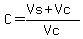+C=+%28Vs%2BVc%29%2FVc+