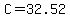 +C=32.52