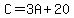 +C=3A%2B20