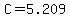 +C=5.209+
