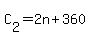 +C%5B2%5D+=+2n+%2B+360+
