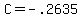 +C+=+-.2635+
