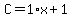 +C+=+1%2Ax+%2B+1+