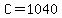 +C+=+1040+