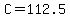 +C+=+112.5+