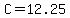 +C+=+12.25+