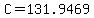 +C+=+131.9469+
