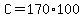 +C+=+170%2A100+