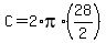 +C+=+2%2Api%2A%2828%2F2%29+