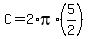 +C+=+2%2Api%2A%285%2F2%29+