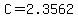 +C+=+2.3562+