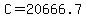 +C+=+20666.7+