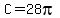+C+=+28pi+