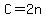 +C+=+2n+