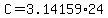 +C+=+3.14159%2A24+