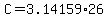 +C+=+3.14159%2A26+