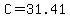 +C+=+31.41+