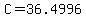 +C+=+36.4996