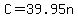 +C+=+39.95n+
