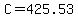 +C+=+425.53+