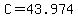 +C+=+43.974+